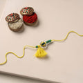 Handmade Blue Pottery & GS Bead Work Rakhi 18