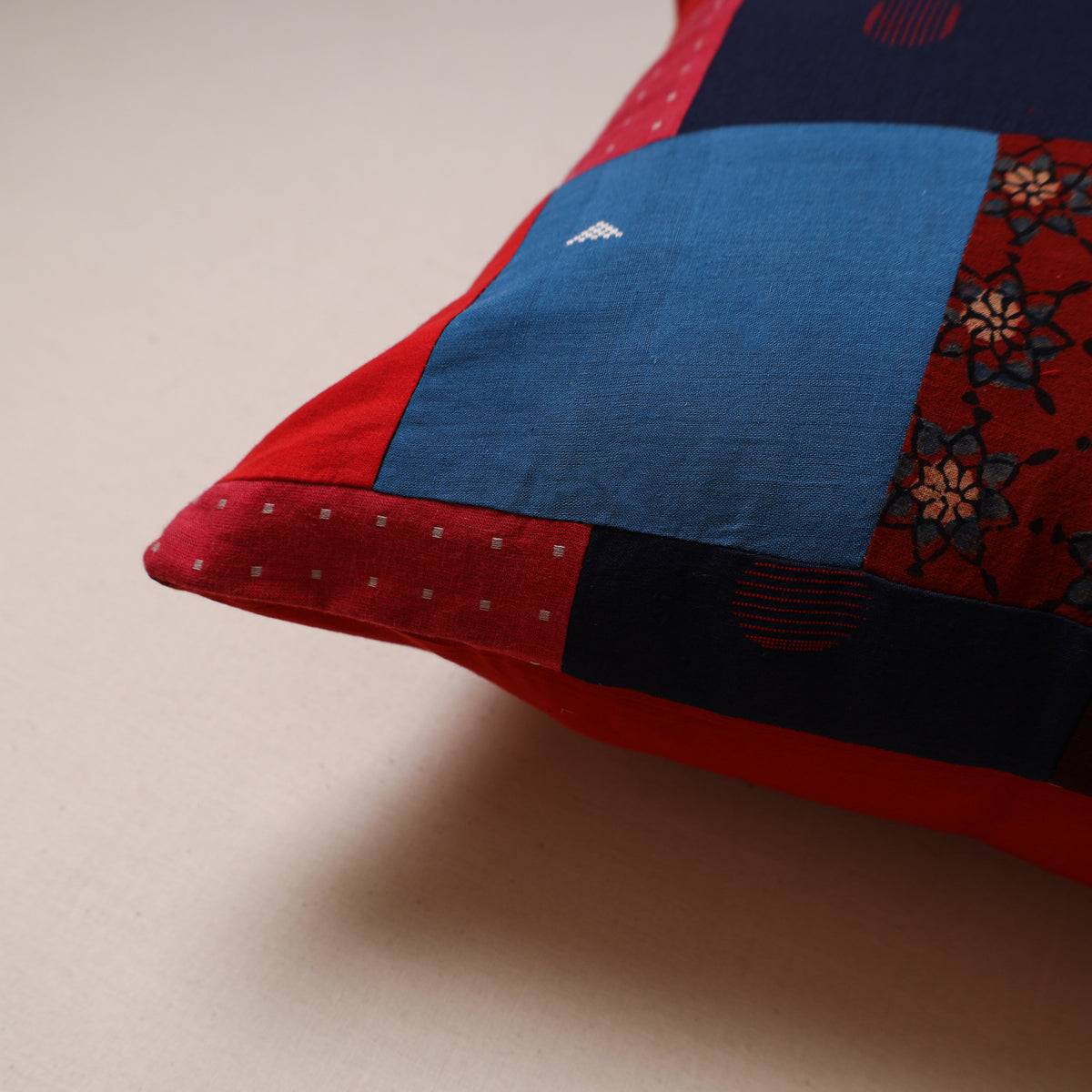 Patchwork Cushion Cover (16 x 16 in) 23