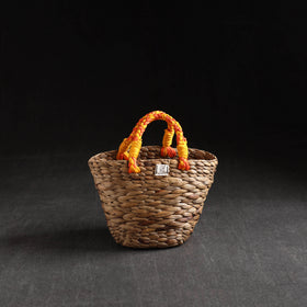 Brown - Handcrafted Organic Water Hyacinth Magnificent Basket