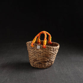 Brown - Handcrafted Organic Water Hyacinth Magnificent Basket