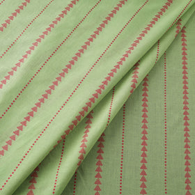 Green Prewashed Cotton Jacquard Fabric