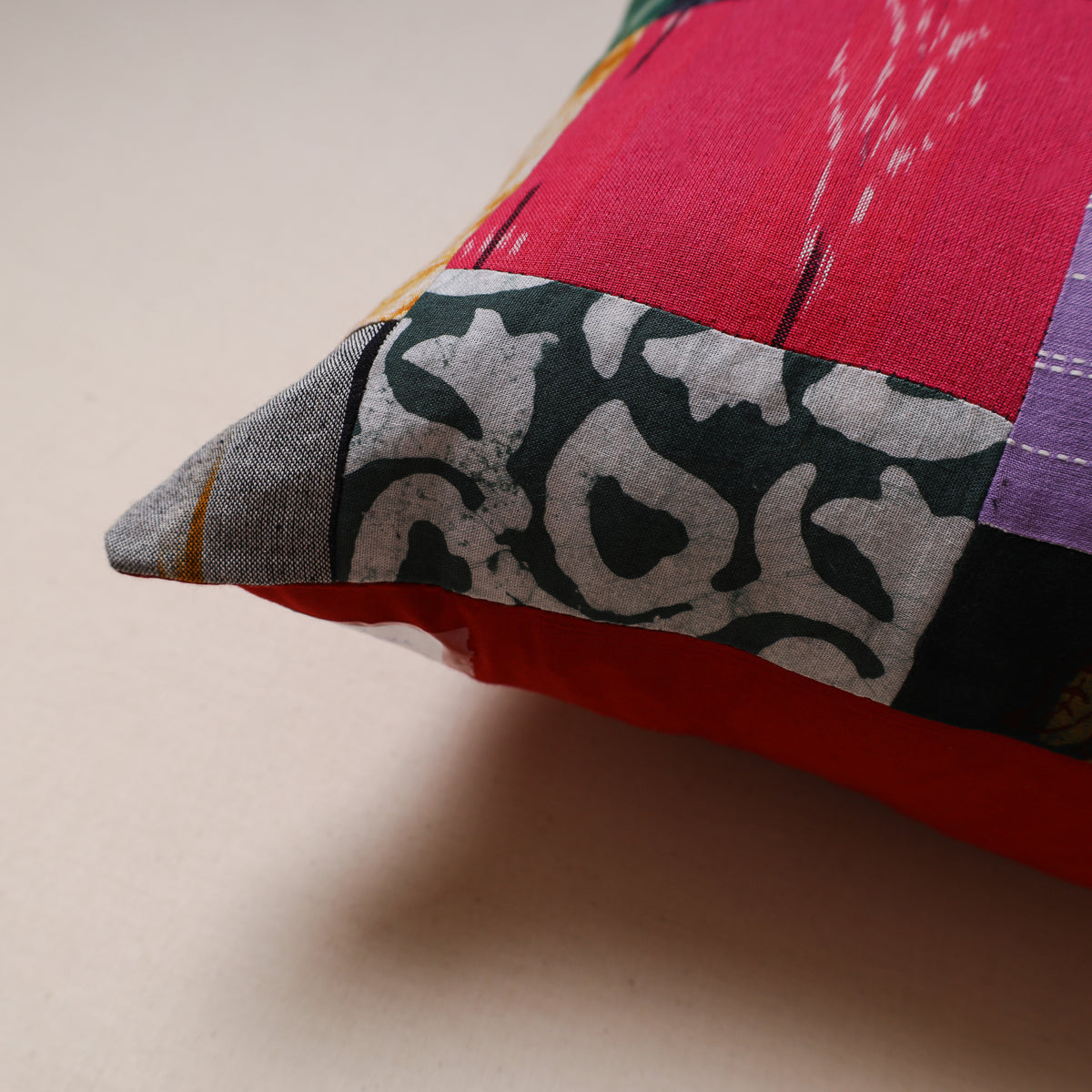 Patchwork Cushion Cover (16 x 16 in) 26