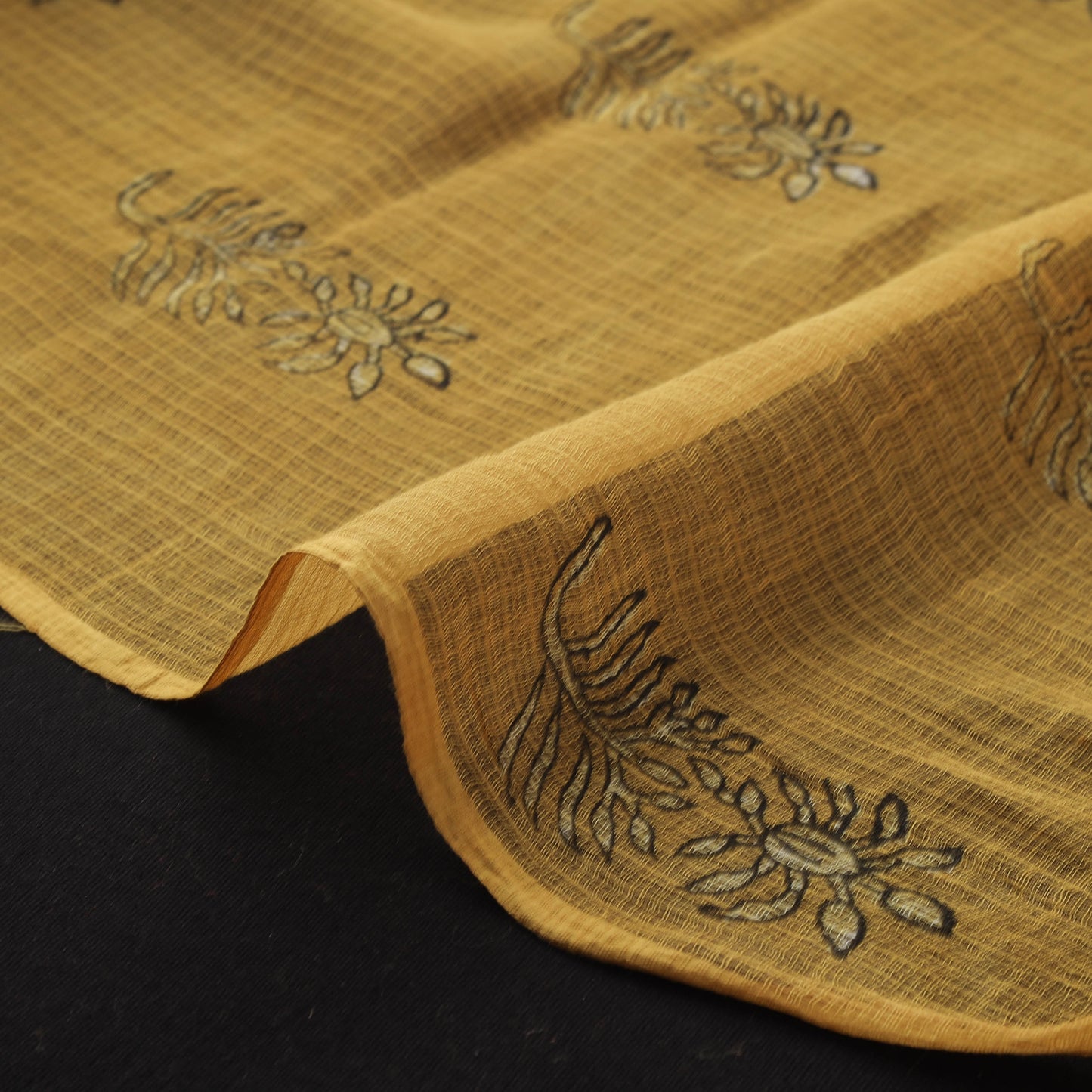 Akola Hand Block Print Kota Doria Cotton Fabric 40