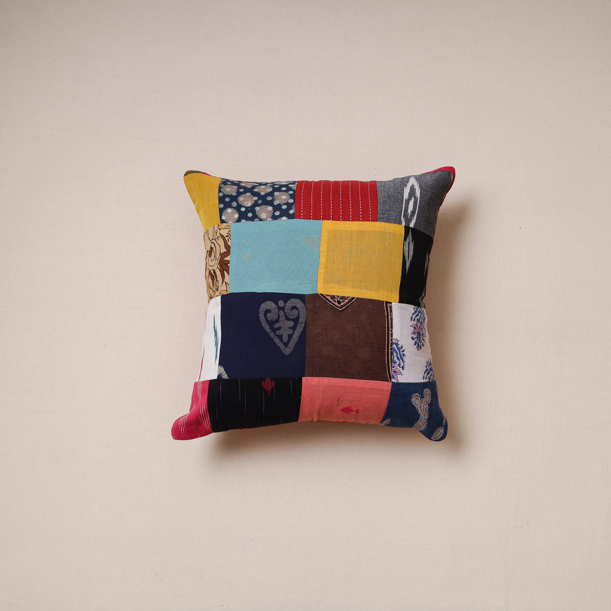 Patchwork Cushion Cover (16 x 16 in) 27
