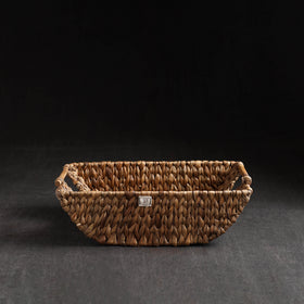 Brown - Handcrafted Organic Water Hyacinth Multipurpose Boat Basket
