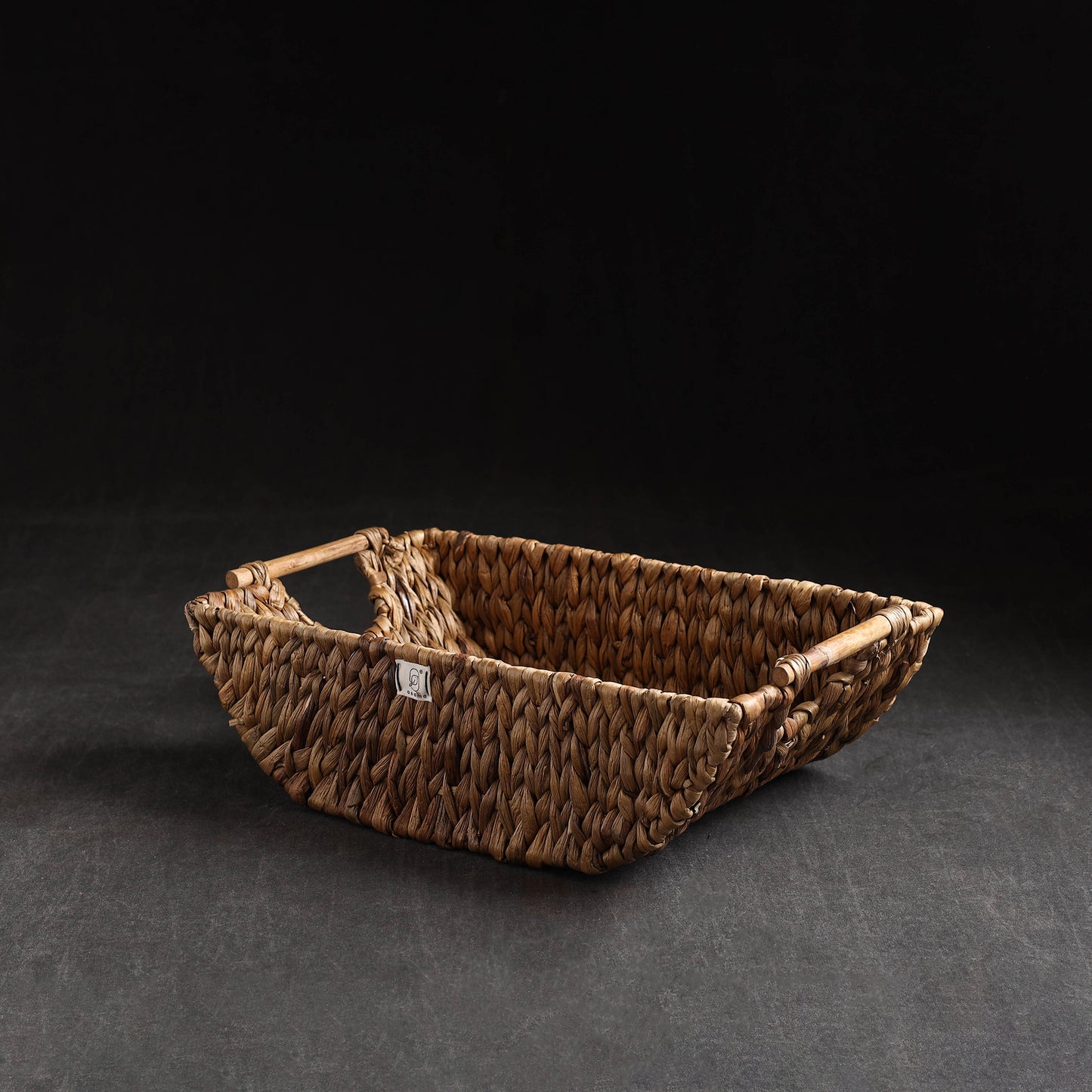 Brown - Handcrafted Organic Water Hyacinth Multipurpose Boat Basket