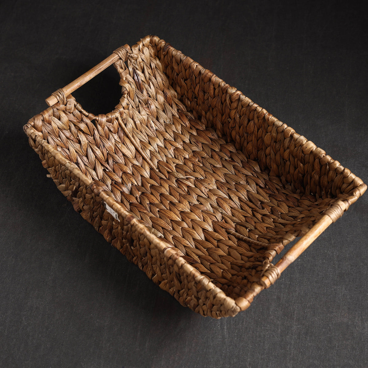 Brown - Handcrafted Organic Water Hyacinth Multipurpose Boat Basket
