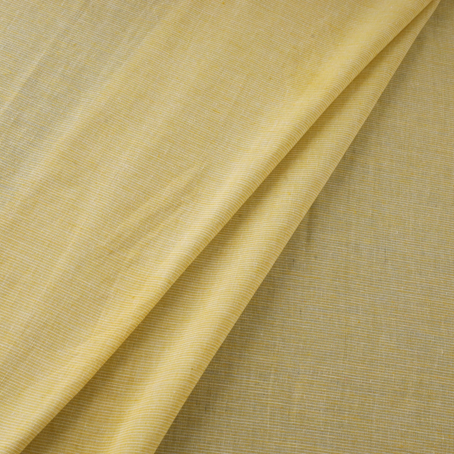 Yellow Prewashed Cotton Jacquard Fabric