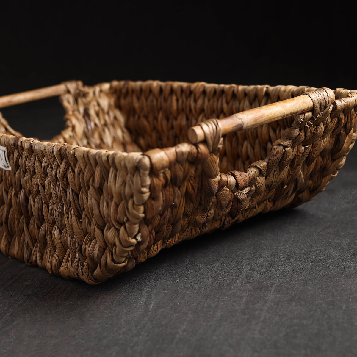 Brown - Handcrafted Organic Water Hyacinth Multipurpose Boat Basket