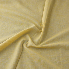 Yellow Prewashed Cotton Jacquard Fabric