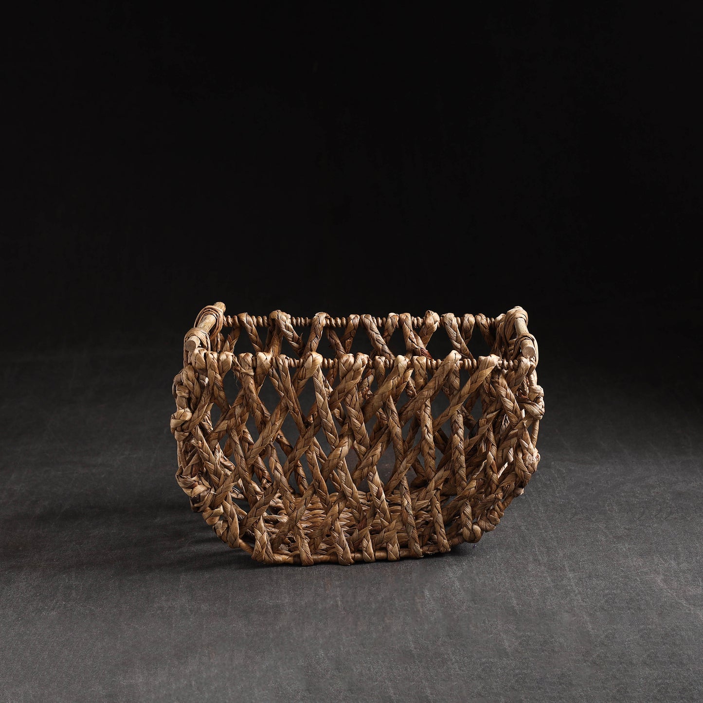 Brown - Handcrafted Organic Water Hyacinth Posh Basket