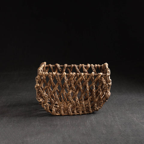 Brown - Handcrafted Organic Water Hyacinth Posh Basket