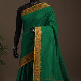 Green - kandangi chettinad cotton saree with border 82