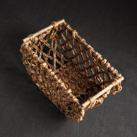 Brown - Handcrafted Organic Water Hyacinth Posh Basket