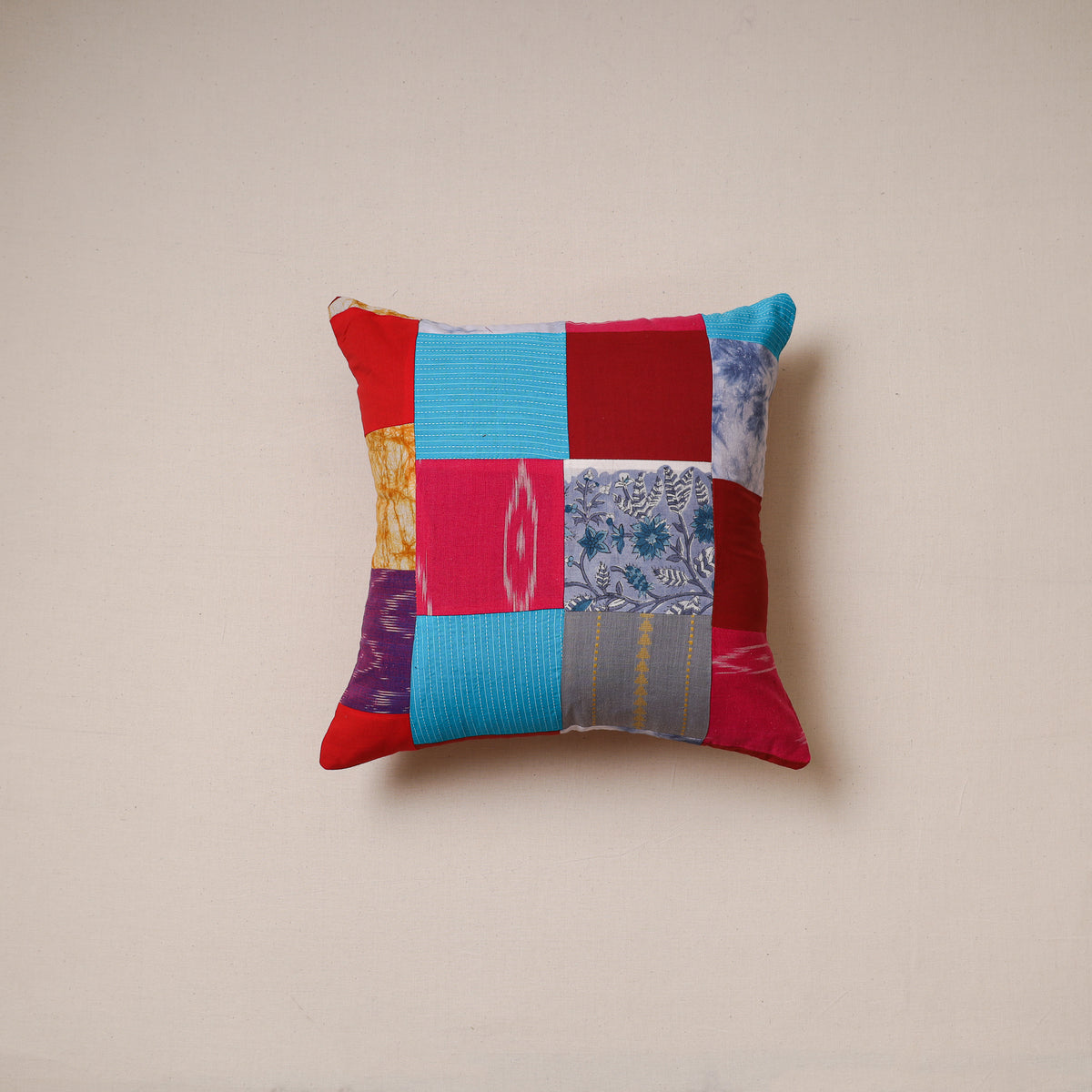 Patchwork Cushion Cover (16 x 16 in) 31