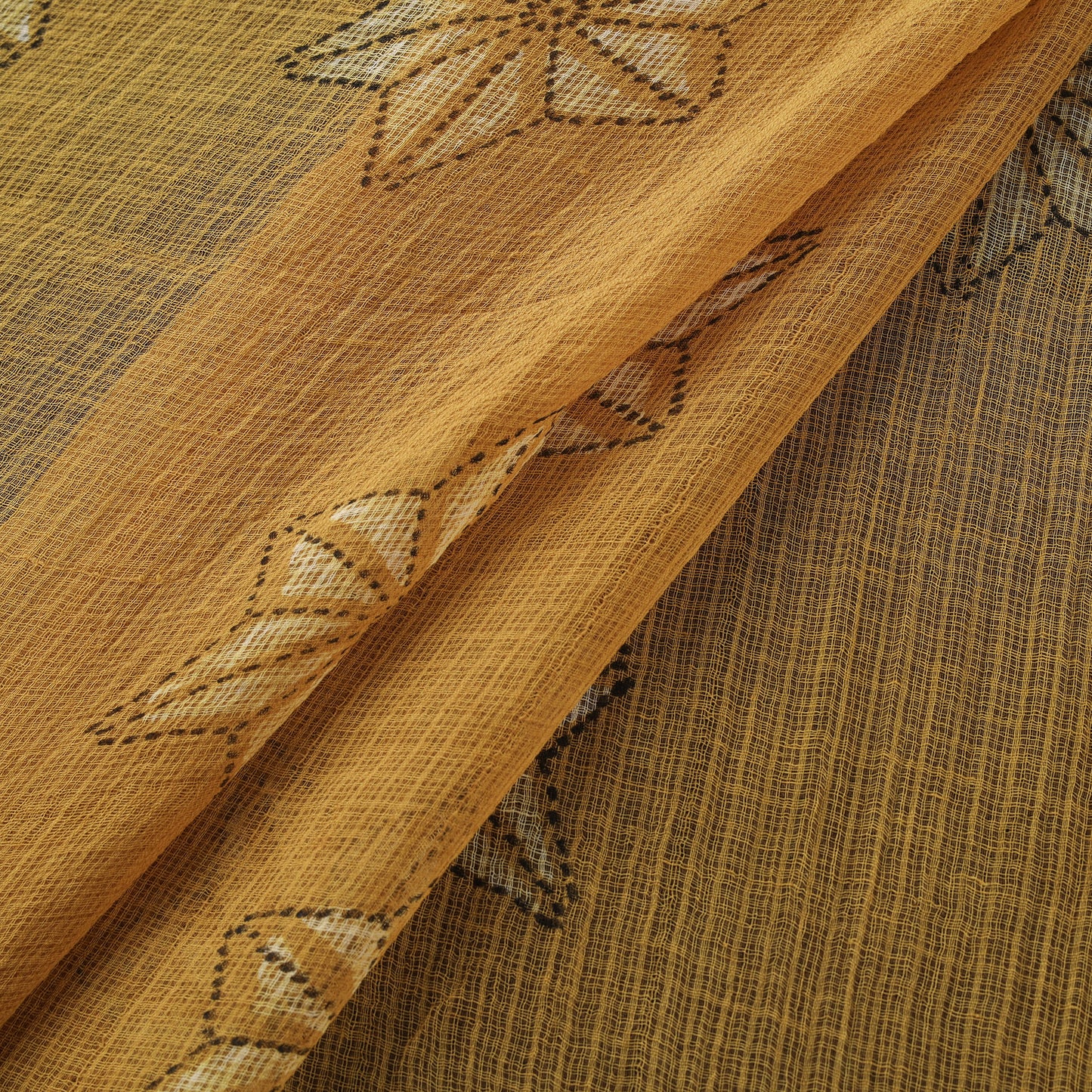 Akola Hand Block Print Kota Doria Cotton Fabric 44