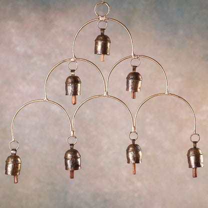 Kutch Copper Coated 7 Bell Mountain Chimes