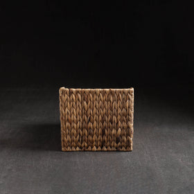 Brown - Handcrafted Organic Water Hyacinth Pantry Basket (10.5 x 8 in)