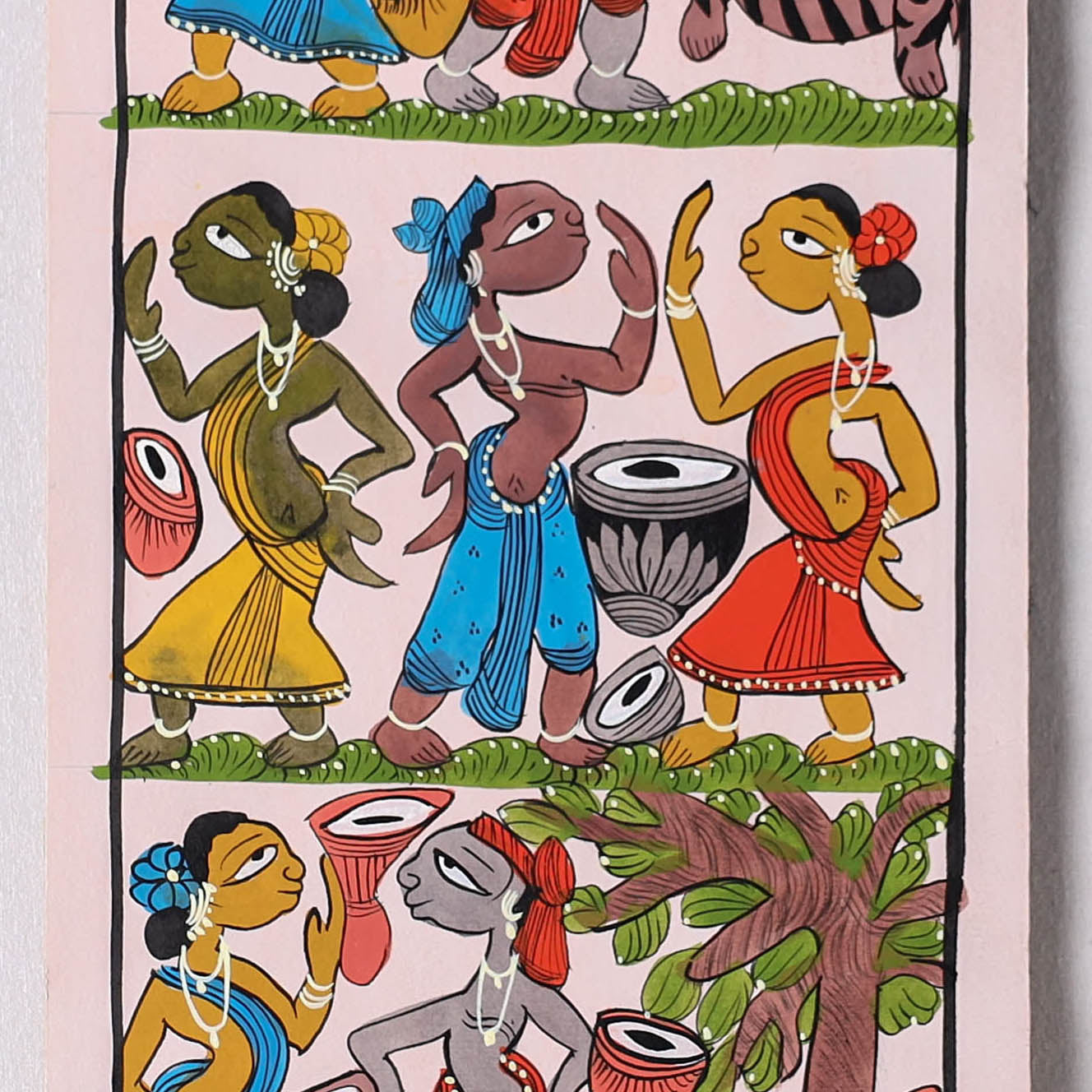 Handpainted Pattachitra Painting by Laltu Chitrakar (22 x 7 in)