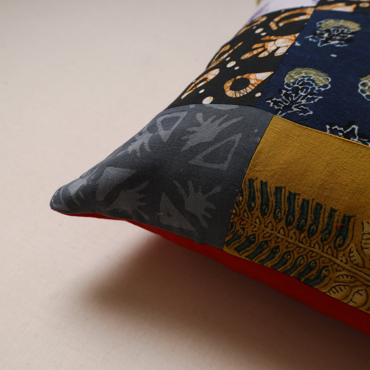Patchwork Cushion Cover (16 x 16 in) 34
