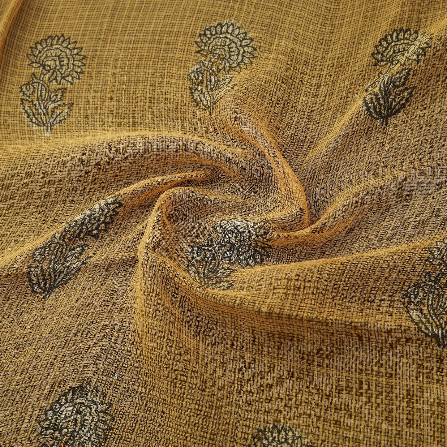 Akola Hand Block Print Kota Doria Cotton Fabric 46