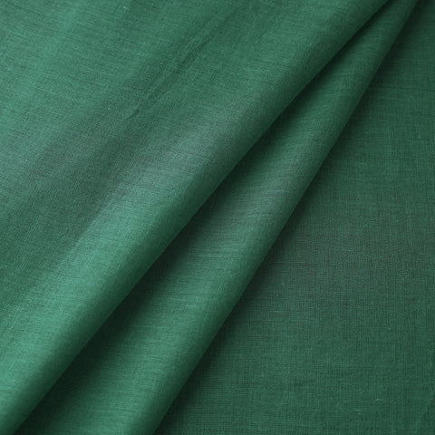 Green - Prewashed Plain Dyed Cotton Fabric 03