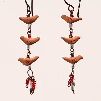 Terracotta Clay Handmade Earrings