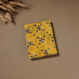 Multi colour - Handmade Paper Notebook with Eco Leaf Print Kantha Work 04