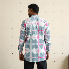 Buy Full Sleeve Tie & Dye Cotton Men Shibori Shirt
