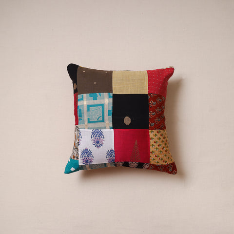 Patchwork Cushion Cover (16 x 16 in) 37