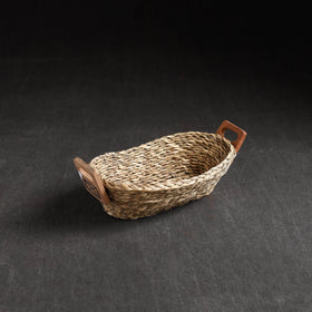 Brown - Kadam Haat Handmade Sabai Grass Bread Basket ( Set of 2)