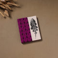 Purple - Handmade Paper Notebook with Eco Leaf Print Kantha Work 06