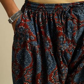 Blue Block Print Cotton Ajrakh Salwar