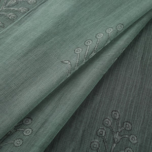 Green - Akola Hand Block Print Kota Doria Cotton Fabric 51