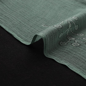 Green - Akola Hand Block Print Kota Doria Cotton Fabric 51