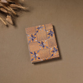 Multi colour - handmade Paper Notebook with Eco Leaf Print Kantha Work 08