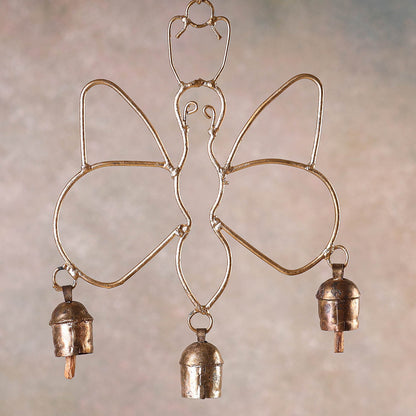Kutch Copper Coated 3 Bell Butterfly