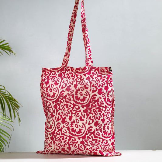 Hand Batik Printed Cotton Jhola Bag