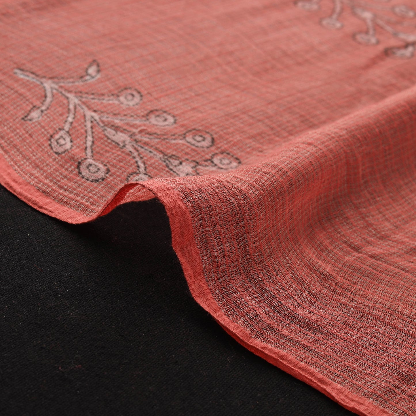 Akola Hand Block Print Kota Doria Cotton Fabric 53