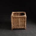 Beige - handmade organic water hyacinth storage basket
