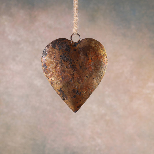 Kutch Copper Coated Heart Hanging