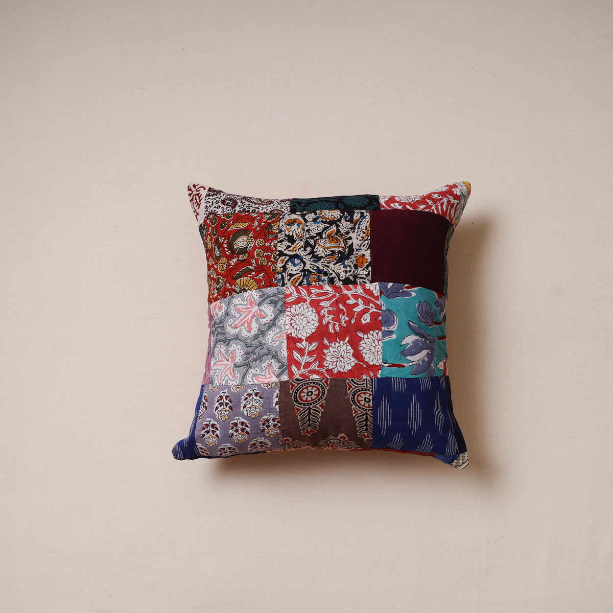 Patchwork Cushion Cover (16 x 16 in) 44