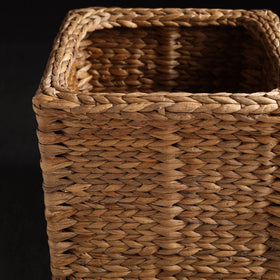 Beige - handmade organic water hyacinth storage basket