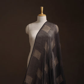 Brown - Akola Hand Block Print Kota Doria Cotton Fabric 01