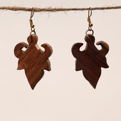 sheesham wooden earrings