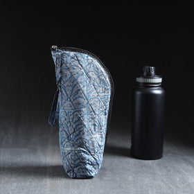  Blue Handmade Cotton 1L Water Bottle Cover