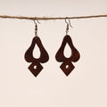  Hand Carved Sheesham Wood Earring Online in India 