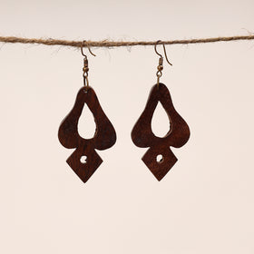  Hand Carved Sheesham Wood Earring Online in India 