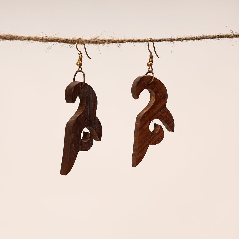 sheesham wood earrings