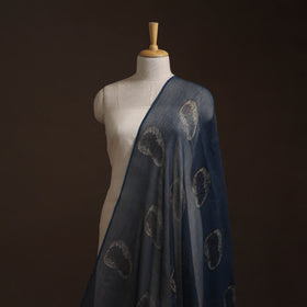 Blue - Akola Hand Block Print Kota Doria Cotton Fabric 05